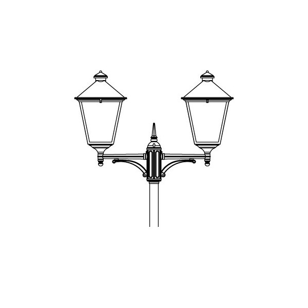 LONDON 4130 BLACK LED 26,8W 3000K DOUBLE