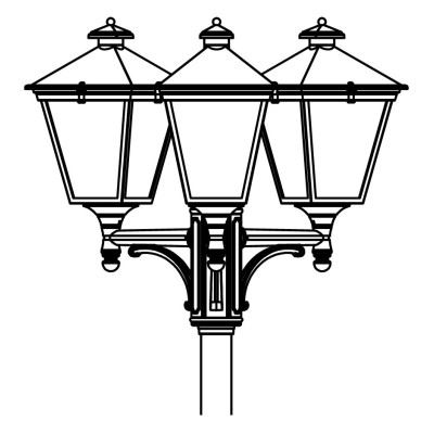 LONDON 4132 BLACK LED 3X9,5W 3000K TRIPLE