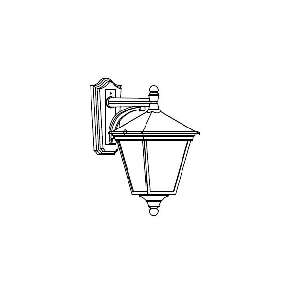 LONDON 4136 WHITE LED 9,5W 3000K ON ARM DOWN BIG