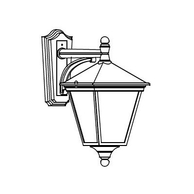 LONDON 4137 WHITE LED 9,5W 4000K ON ARM DOWN