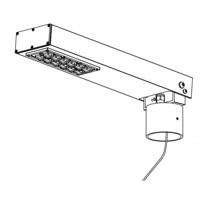 ASKER HEAD 4382 BLACK LED 19,6W 3000K O60