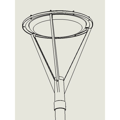 HAMMERFEST 6140 ALUMINUM LED 32,7W 3000K SATIN SHADE