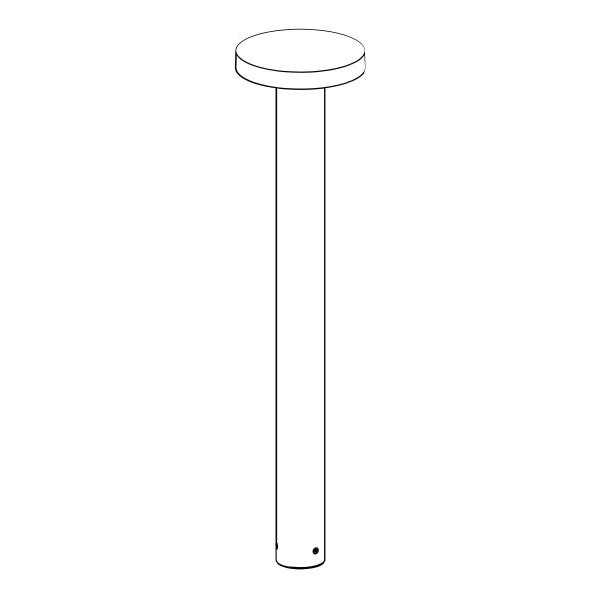 BORG BOLLARD 6180 CORTEN STEEL LED 16W 3000K 85CM