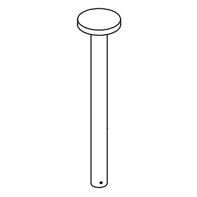 BORG BOLLARD 6191 CORTEN STEEL LED 16W 4000K 105CM