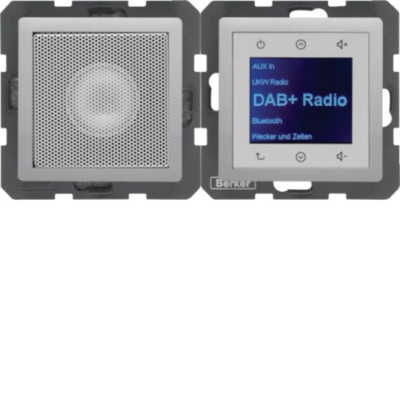 Q.x Radio Touch DAB+ z głośnikiem alu aksamit