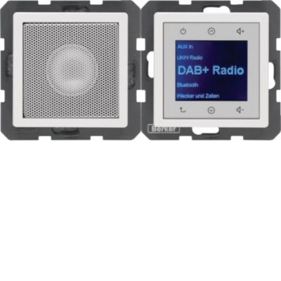 Q.x Radio Touch DAB+ z głośnikiem biały aksamit