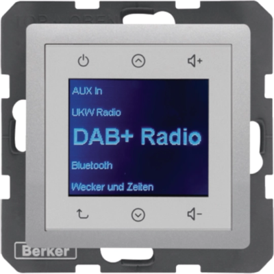 Q.x Radio Touch DAB+ alu aksamit