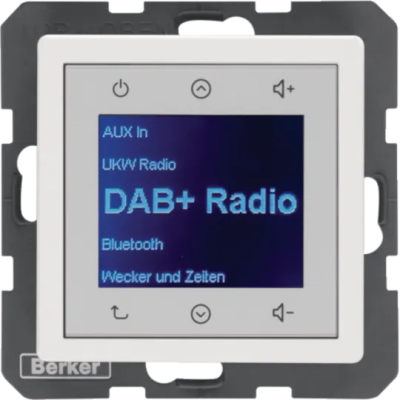 Q.x Radio Touch DAB+ biały aksamit