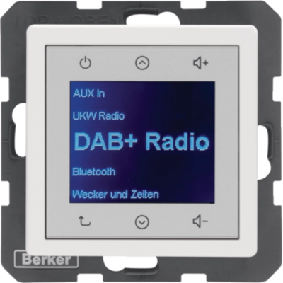 Q.x Radio Touch DAB+, Bluetooth biały aksamit