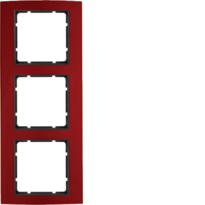 B.3 Ramka 3-krotna, alu, czerwony/antracyt