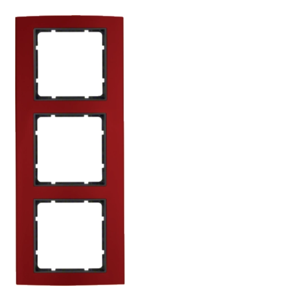 B.3 Ramka 3-krotna, alu, czerwony/antracyt