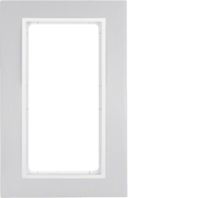 B.7 Ramka z dużym wycięciem aluminium/biały mat