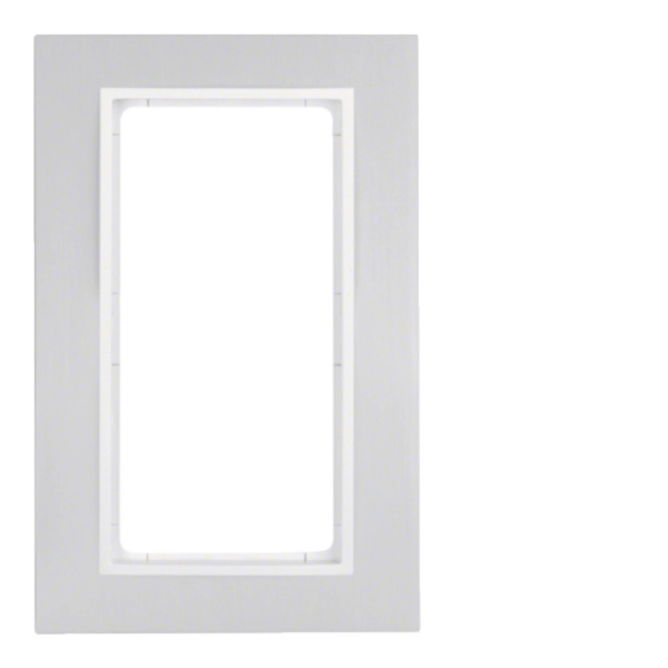 B.7 Ramka z dużym wycięciem aluminium/biały mat
