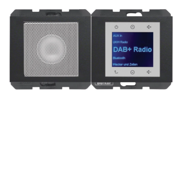 K.1 Radio Touch DAB+, Bluetooth z głośnikiem antracyt mat
