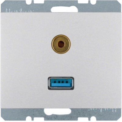 K.5 Gniazdo USB/3.5 mm audio alu