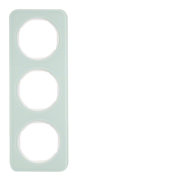 R.1 Ramka 3-krotna, szkło, biały