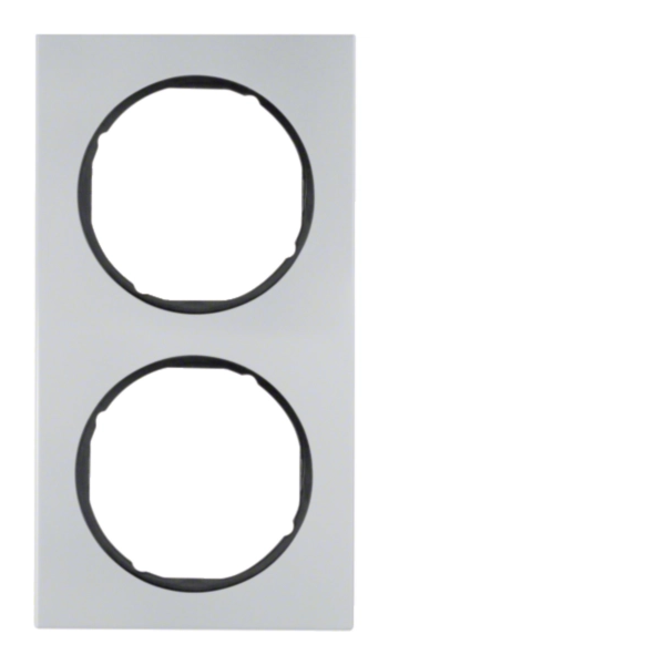 R.3 Ramka 2-krotna, alu/czarny