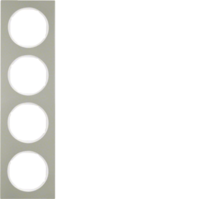 R.3 Ramka 4-krotna, stal szlachetna/biały