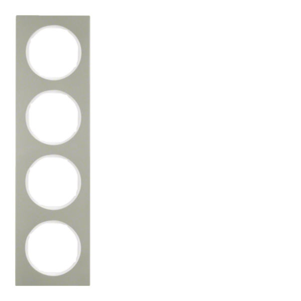R.3 Ramka 4-krotna, stal szlachetna/biały
