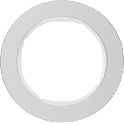 R.classic Ramka 1-krotna, aluminium/biały