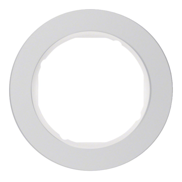 R.classic Ramka 1-krotna, aluminium/biały