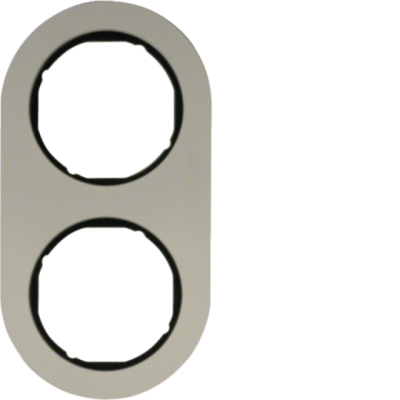 R.classic Ramka 2-krotna, aluminium/czarny