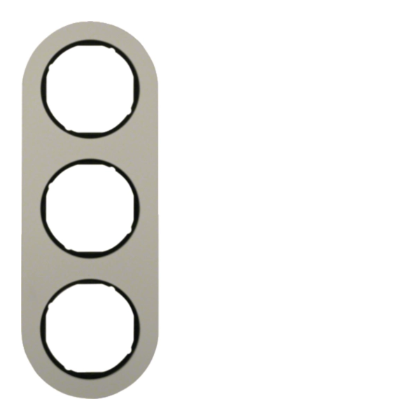 R.classic Ramka 3-krotna, aluminium/czarny