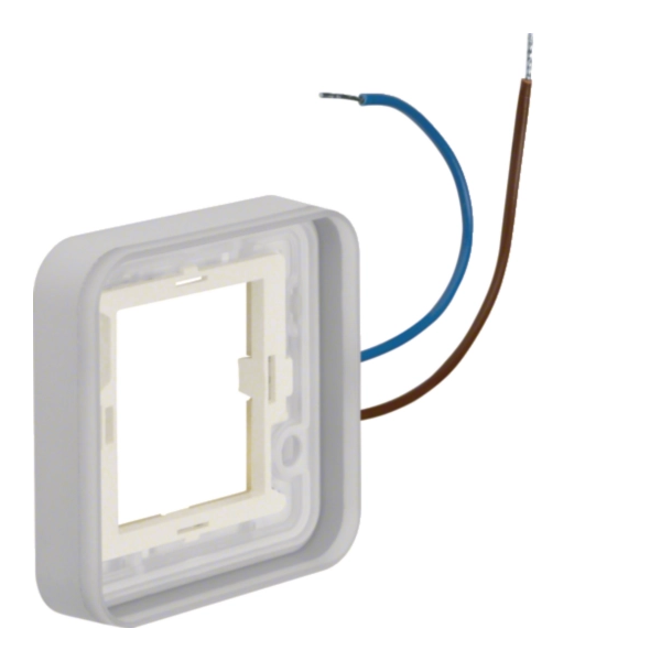 W.1 Ramka 1-kr z podświetleniem białym 230V 0,3 mA do adaptera n/t, IP55