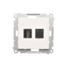 Gniazda HDMI + RJ45 kat.6