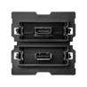 Mechanizmy gniazd i pokrywy HDMI + USB