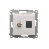 Gniazda antenowe typu „F” + komputerowe RJ45 kat. 6