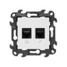 Gniazda komputerowe RJ45 kat.5e + RJ11