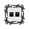 Gniazda komputerowe podwójne RJ45 kat.6