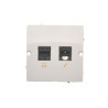 Gniazda komputerowe RJ45 kat. 5e + telefoniczne RJ11